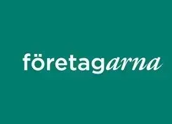 Företagarna" in white italic text against a green background
